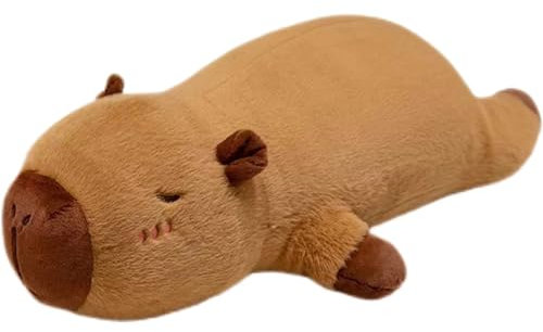 Capybara kissen lang, Capybara Kuscheltier, Capybara Plüschtier, Simulation Capybara Kuscheltier, Niedlichen Capybara Plushie gefüllte Spielzeug, Spielzeug Plüsch für Home Deko Kinder (50 cm)