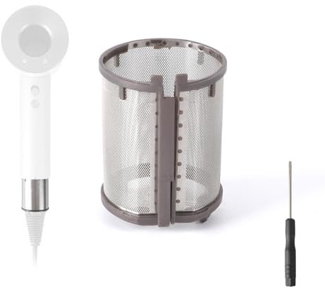Föhn Innenfilter Ersatz für Dyson Supersonic Haartrockner HD01 HD03 HD08 Metallfilter, Metall integriertes Netzsieb, Abdeckung Aufsätze Filter Haarstyler Ersatzteile