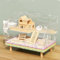 8-in-1-Acryl-Hamsterkäfig mit allem Zubehör, 2-lagiges Hamsterhaus mit vollständiger transparenter Sicht, offener Mauskäfig für Haustiermäuse, Hamster-Habitat für Zwerghamster, Rennmäuse, 47 x 30 x 37