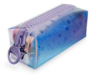Pigna, Astuccio Bustina con zippona,Viola effetto iridescente,Confezione 1 pezzo