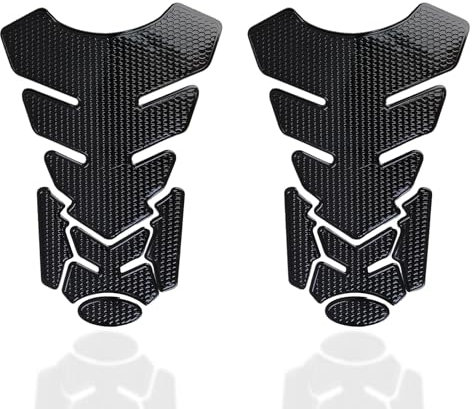 2 pezzi cisterna per moto, adesivi per serbatoio 3D, impermeabili, per moto, autoadesivi per serbatoio, effetto carbonio, per Honda Kawasaki KTM Duke 125 Moto Universale