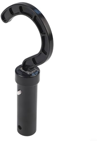 Gdfnmogo Strumento robotico per la pulizia della piscina, compatibile con tutti gli aspirapolvere per piscina, senza fili, modelli subacquei fuori terra, struttura in ABS PC, altezza 23 cm, nero