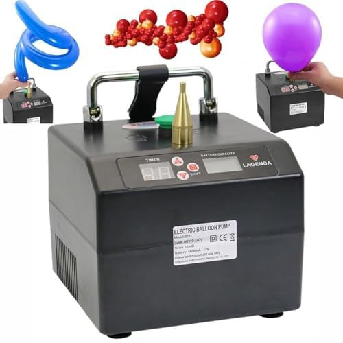 Pompe à ballon électrique avec minuterie numérique pour décoration de fête et événement