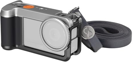 SMALLRIG Kit Street Grip per DJI Osmo Action 6, Gabbia in Alluminio con Slitta a Caldo, Tracolla, Anello di Protezione per l'obiettivo, Telaio Protettivo con Fori di Posizionamento da 1/4-20-5891
