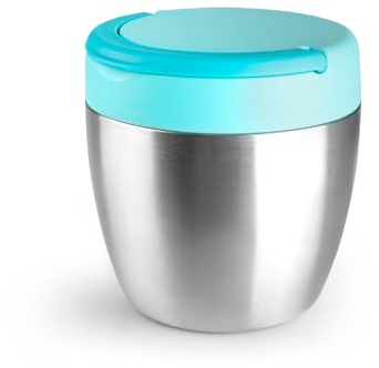 IBILI - Termo Para Solidos Con Asa Apple, 600 ml, Acero Inoxidable 18/10, Doble pared