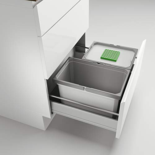 Naber Cox® Box 1T 600-2 Bio. Abfallsammler, hellgrau.