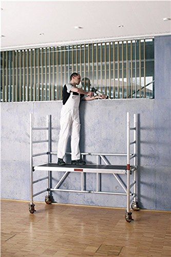Fahrgerüst Zifa P2 Arbeitsfläche B750xL1800mm klappbar Gerüsthöhe 1830mm Alu.