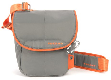 Tucano CBS-HL-G Scatto Holster Tasche für Reflex Kamera (Außenfach, verstellbarer Trageriemen) grau