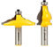 Yonico Handrail Molding Router Bits Set Classical & Beaded 1/2-Inch Shank 18231