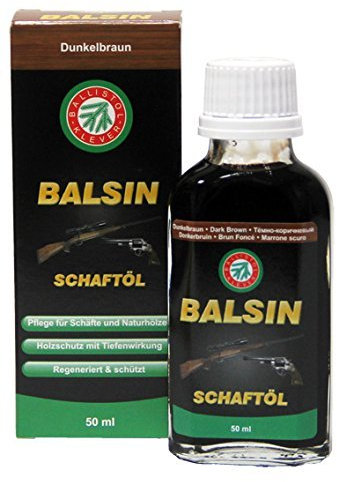 Ballistol Flasche Balsin Schaft Öl, Dunkelbraun, 50 ml, 23150 by Ballistol