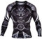 Venum Gladiator 3.0, Rashguard Maniche Lunghe Uomo, Nero/Bianco, S