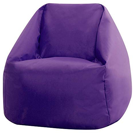 Bean Bag Bazaar Kingston Outdoor Sitzsack Kinder mit Füllung, Lila | In Deutschland Hergestellt, Gaming Sitzsack, Wasserabweisender Stoff, Kinder Sessel für Kinderzimmer und Garten