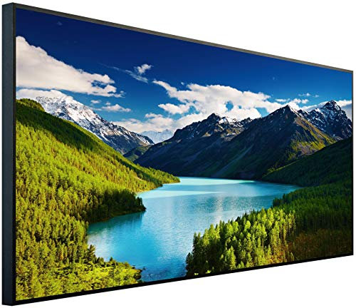 Ecowelle Infrarotheizung mit Bild | 1200 Watt | 60x120 cm | Infrarot Heizung| | Made in Germany| d 28 Colorado Berge und Wasser