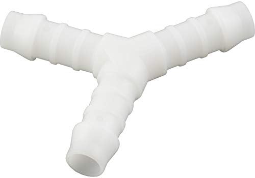 Fittingteile - Y-Schlauchverbinder aus Kunststoff PVDF für Lebensmittel bis 10 bar (Ausführung: Y-Verbinder - Schlauch Ø innen: 9 mm)