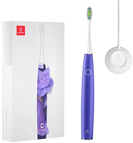 Oclean Air 2, Sonic, elektrische Schallzahnbürste, tragbares ultraleises Design, DuPont Bürstenkopfborsten, 2h-Schnellladung für 40-Tage-Nutzung, Wasserdicht nach IPX7 – lila