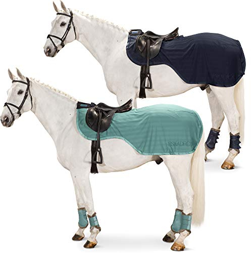 Eskadron Fliegen-Ausreitdecke Exercise Cooler in Navy oder balsamgreen, Farbe:balsamgreen, Größe (cm):L - 145cm