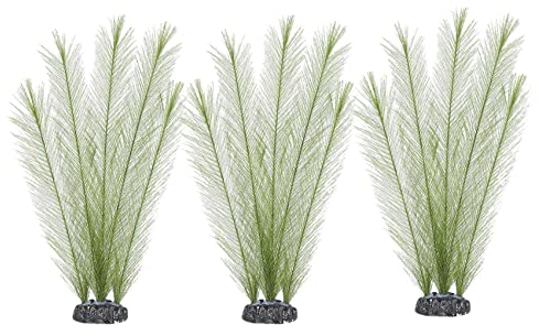 Bopfimer Decoraciones de Acuario Acuario Plantas De Agua Verde Artificial Tejidos De Seda De Plástico, No tóxico y Seguro para Todos Pescados y Mascotas