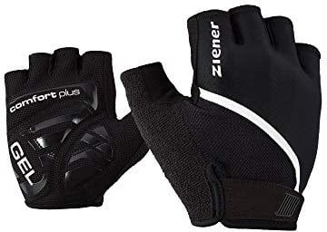 Ziener Herren Celal Fahrrad-/Mountainbike-/Radsport-Handschuhe | Kurzfinger - atmungsaktiv/dämpfend, Black, 10