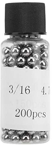 200 Stück Stahllagerkugeln, Lagerbezogenes Zubehör andere Anhänge 3/16 Zoll Fahrrad Stahlkugeln 304 Edelstahl Zubehör Industriebedarf