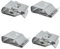 Zolunu 50pcs Solarpanel Kabelklemmen Photovoltaik Kabelklemmen, Edelstahl Anhänger Drahtklemmen für elektrische Kabel-Management