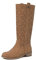 QUEEN HELENA Stivali Traforati Semplici Classici con Tacco Basso Donna X28-106 (Marrone, Sistema Taglie Calzature EU, Adulto, Donna, Numero, Media, 37)