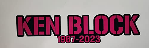 Ken Block Aufkleber Digitaldruck Datum Pink Rally Hoonigan Sticker
