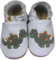 HOBEA-Germany Krabbelschuhe für Jungs und Mädchen in verschiedenen Designs, Kinderhausschuhe Jungen, Lederschuhe, Schuhgröße:24/25, Modell Schuhe: Dino grau