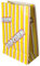 PAPSTAR 100 Popcorn Tüten, Papier & Pergamentersatz 2,5 l, 22 x 14 x 8 cm, fettdicht gelb