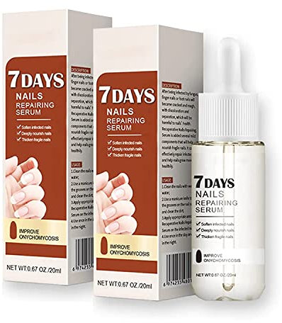 7 Tage Nagelwachstums- und Stärkungsserum, Nagelwachstums- und -stärkeserum, Nagelserum Reparatur Essenz, Nagelhautöl-Verstärker, stärkere Nägel in 1 Woche Nagelverstärkungsbehandlung (2 Pcs)