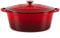 Lätt Home Cocotte en Fonte Ovale 33 cm - 6 L, Faitout Induction, Gaz et Four Avec Couvercle, Casserole Emaillee, Marmite en Fonte, Dutch Oven, Saveurs Authentiques, Lavable au Lave-Vaisselle