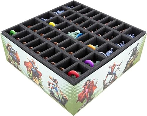 Feldherr Schaumstoff-Set mit Organizer kompatibel mit Marvel Zombies: A Zombicide Game - Grundspielbox