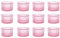 HofferRuffer Lot de 12 photophores en verre pour bougies chauffe-plat, pour dîner, mariage, fête, Noël, salon, cadeaux - Rose