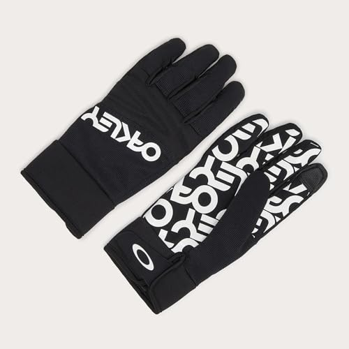 Oakley Factory Pilot Core Handschuh für Herren, Schwarz-weißes Logo, Medium