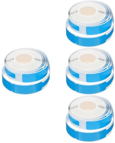 NUOBESTY 4 Rollos De Etiquetas De Impresión Térmica Etiquetas De Identificación De Papel Para Cables Fácil Aplicación Excelentes Para Electrónica