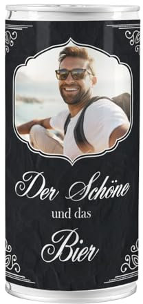 Lustapotheke® Bierdose mit Fotoaufdruck im Etikett - Der Schöne und das Bier