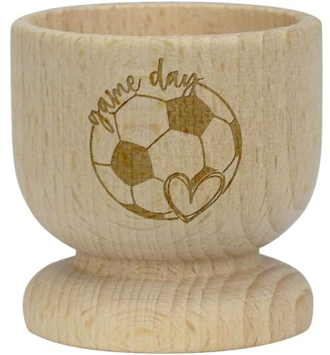 'Football Game Day' Wooden Egg Cup (EC00026809)