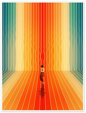 Posterlounge Here I Come Poster | 50 x 70 cm von Taudalpoi Bunt Wandbilder Wanddeko
