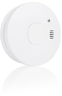 Detector de Humo Smartwares - Batería reemplazable - Sensor óptico - Botón de Prueba - Función silenciosa - FSM-11710