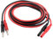 Multimeter Test Lead Extension Kit: 4mm Banana Plug to Jack, Silicone Wires, Male to Female Connectors, for DMMs, Includes Alligator Clips, 1000V 15A, Red & Black