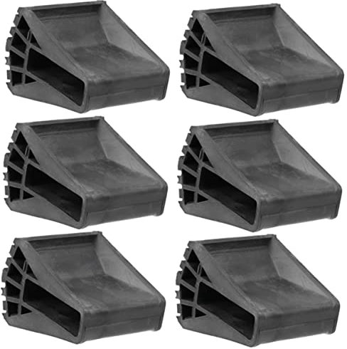 Hemobllo 1 Satz Klappbare Leitergleitmatte Traktion Nicht Pivot-leiter-werkzeug Stabilisator Für Verlängerungsleitern Ersatzleiterfüße Tritt Treppe Leiter Ohne Füße Mat Black Gummi 6st