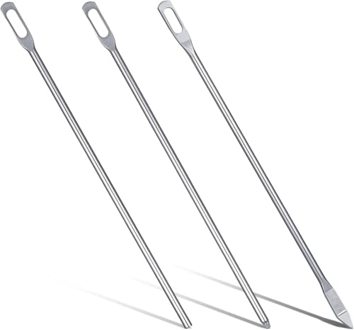 3 x silberfarbene Einfädler mit Kordelzug, schnelles und einfaches Ziehen, Einfädler, Ersatzwerkzeug für Hoodies, Jacken, Sweatpants, Badehose, Nähwerkzeuge, Einfädler