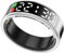 LONGLU Smart Ring Für Frauen Männer Mit LED Display, Fitness Tracker Mit Herzfrequenz/Blutsauerstoff/Schlaf/Sport/5ATM Wasserdicht, Gesundheitsmonitor Für iPhone & Android (Silber, 13)