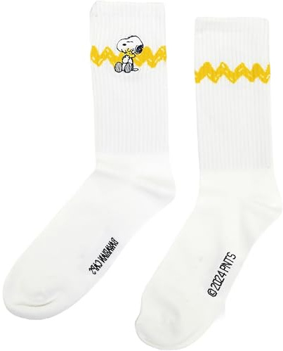 Bavarian Caps Unisex Peanuts: Snoopy Socken, weiß, 41|42|43|44|45|46