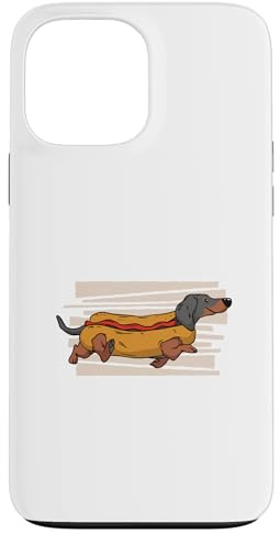 Perro Salchicha Disfrazado de Hot Dog Wiener Dog Dachshund Carcasa para iPhone 13 Pro MAX