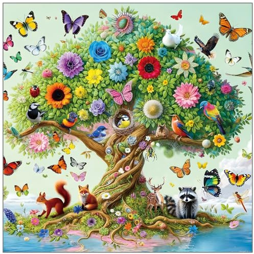 fishwisdom 1000 Piece Impossible Hard Jigsaw Puzzle for Adults and Teens and Family Happy Game Time Animal Cute Funny Puzzle Magic Island