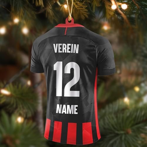 Frankfurt XXL Weihnachtsbaumschmuck - Frankfurt Fanartikel personalisierte Weihnachtskugeln, Frankfurter Fan Christbaumschmuck, Frankfurter Weihnachtsdeko - Frankfurt Fanshop