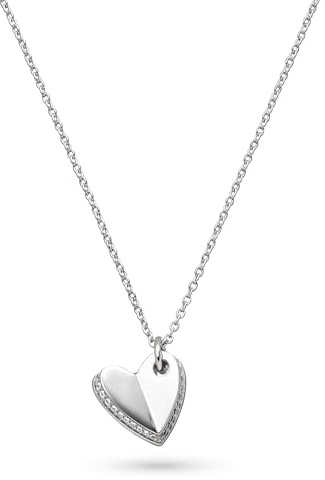 s.Oliver Damen Schmuck – Herz Halsketten, Armbänder, Ohrstecker & Creolen aus 925 Silber mit Steinen & feinen Details – Elegant & Zeitlos – Perfekte Geschenkidee