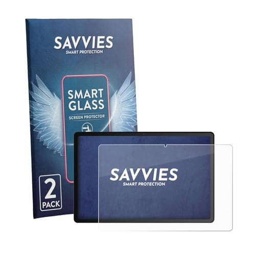 Savvies 2 Stück Panzer Schutz Glas für Whitedeer YXG13BK 10.1 9H Schutzfolie HD Klar, Blasenfrei, Anti-Fingerabdruck, Stoßfest, Displayschutz