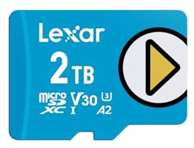 Lexar Micro SD Card 2TB, microSDXC UHS-I Card, up to 160MB/s read, Class 10, U3, V30, A2, 4K Video, High-Speed Memory Card for Switch 1, Portable Gaming Devices, Smartphones