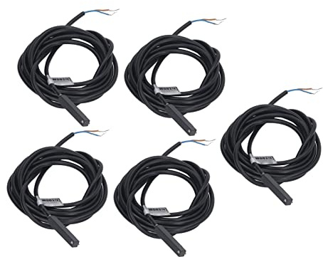 Aramox Interruttore Sensore Magnetico, ABS 2 Fili NO Interruttore Sensore Induttivo Magnetico, CA CC da 5 a 240 V 100 MA Ad Alta Frequenza per Circuiti di Controllo di Automazione e Rilevamento di